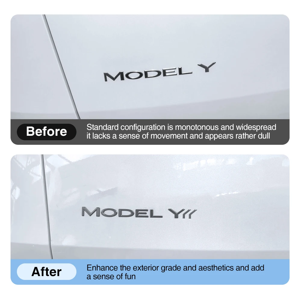 Новинка для Tesla ModelY Juniper 2025 ModeY 2021-2024 ABS автомобильный Y буквы логотип наклейка Стайлинг авто кузов задний багажник эмблема аксессуары