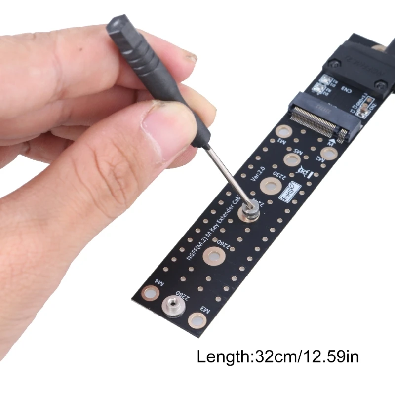 NGFF Key M Female Key A+E Kabel Ekstensi SSD Adapter Card Extender Extend 87HC