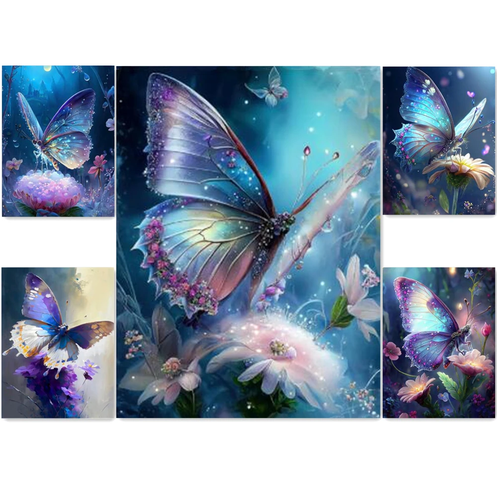 

Classic Butterfly DIY 5D Diamond Painting Full Drill Square Round Embroidery Mosaic Art Picture Of Rhinestones Home Decor Gifts