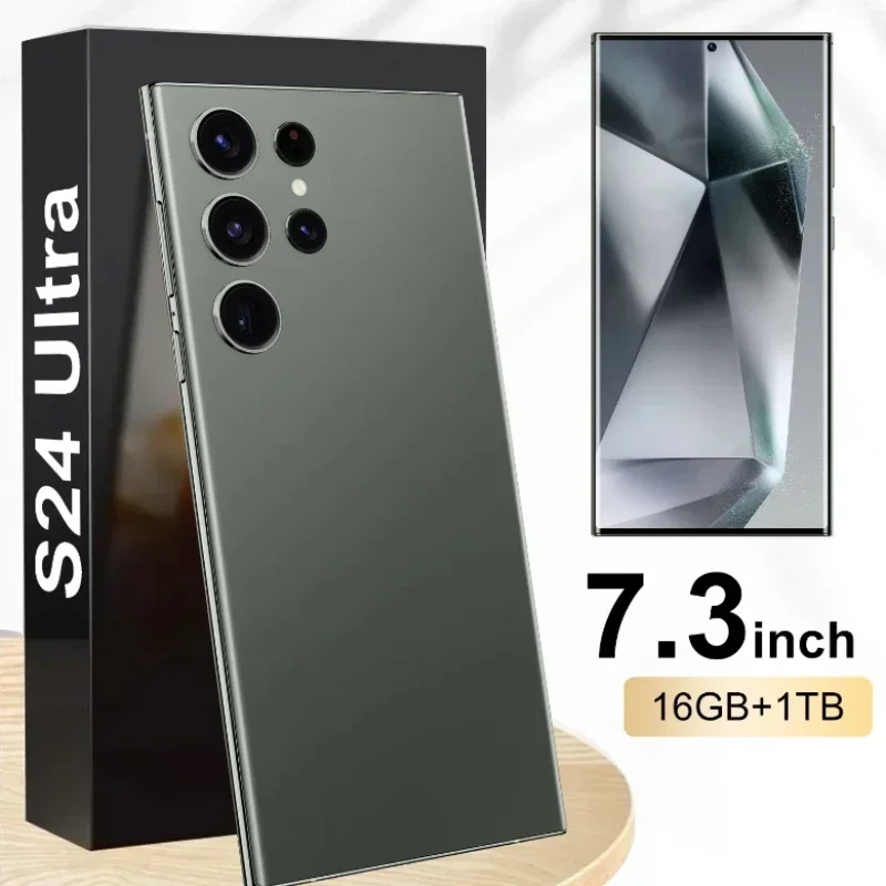 New Brand S24 Ultra Mobile Phones 7.3 HD SmartPhone Original 22GB+2TB 4G/ 5G Dual Sim Celulares Android Unlocked 7000mAh