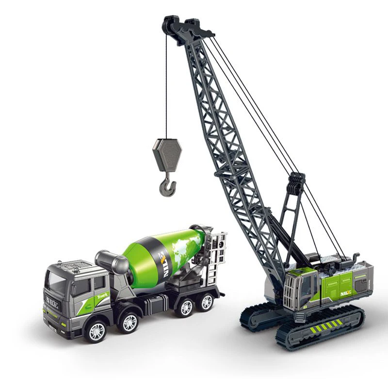 12 Styles Car Toy Dump Truck Tower Crane Excavator Wheel Loader Diecast Metal + ABS Model Construction Vehicle Boy Birthday Gift