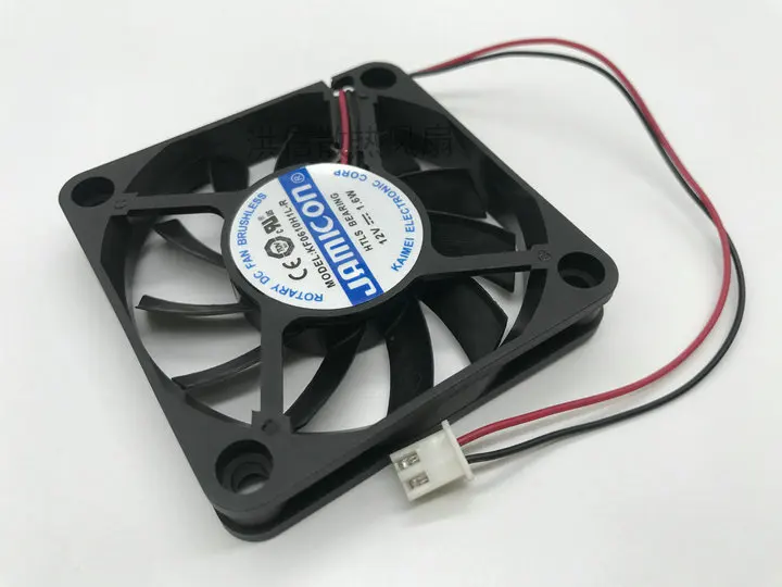 Freight free original jamicon 6010 kf0610h1l-r 12V 1.6W 60*10mm ultra thin mute fan