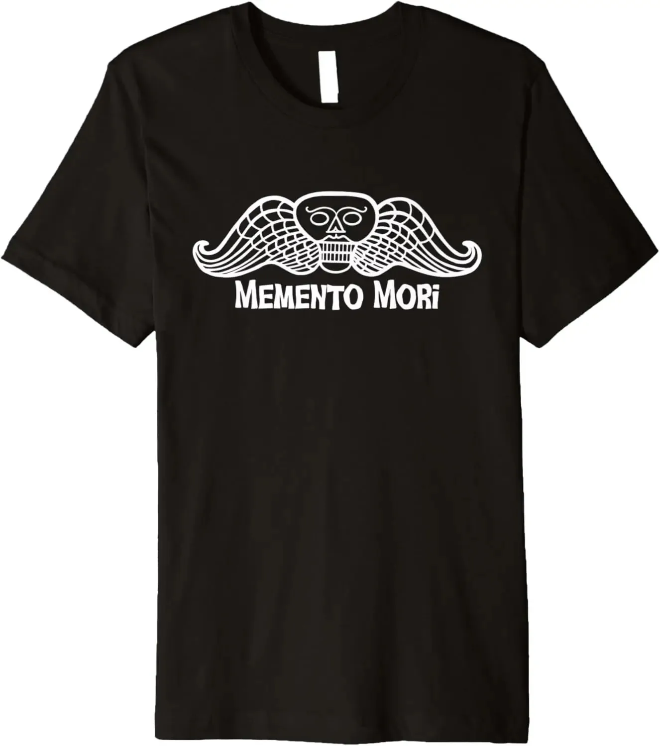 Memento Mori Deaths Head Angel Gothic Headstone Oddity Gift Premium T-Shirt