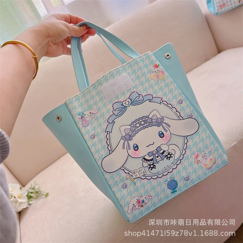 

Kuromi Girl Lunch Box Bag Cartoon Sanrio Portable Travel Anime Kawaii Cute Cosmetic Handbag ﻿coin Wallet Bag Storage Bag