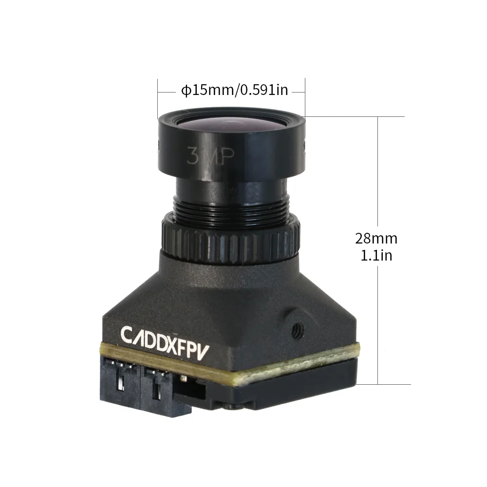 كاميرا CADDXFPV Ratel Pro تناظرية / Baby Ratel 2 Nano / Ratel 2 FPV صورة 16:9 و4:3 (قابلة للتغيير) لطائرة RC FPV بدون طيار