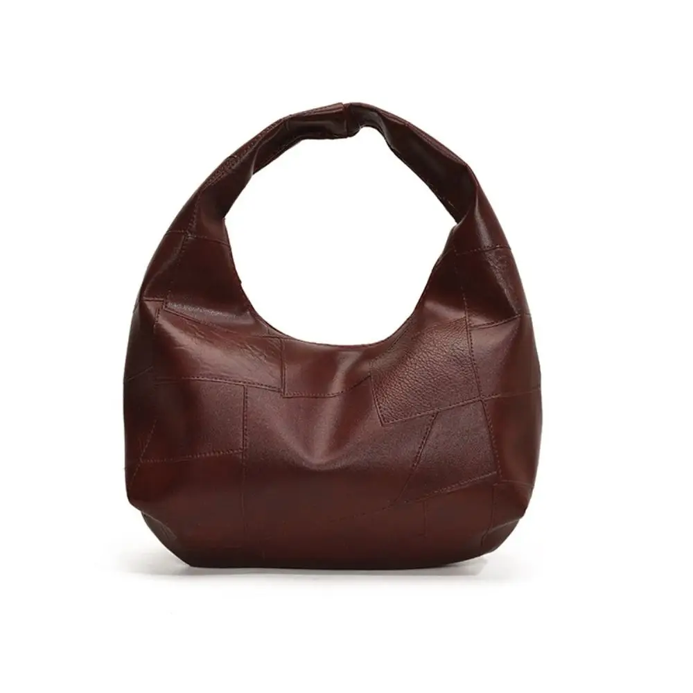 أزياء بو نسج حقيبة مبطن نمط الأحمر بو الجلود حقيبة يد عصرية حقيبة الهلال الأسود يشكلون حقيبة #1