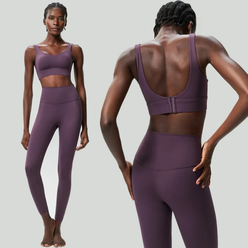 

FUBEIKE Plus Size Yoga Sport Outfit For Woman Women's Tracksuit Quick-Dry Sports Fitness Tight-Fitting Sportswear Woman Gym