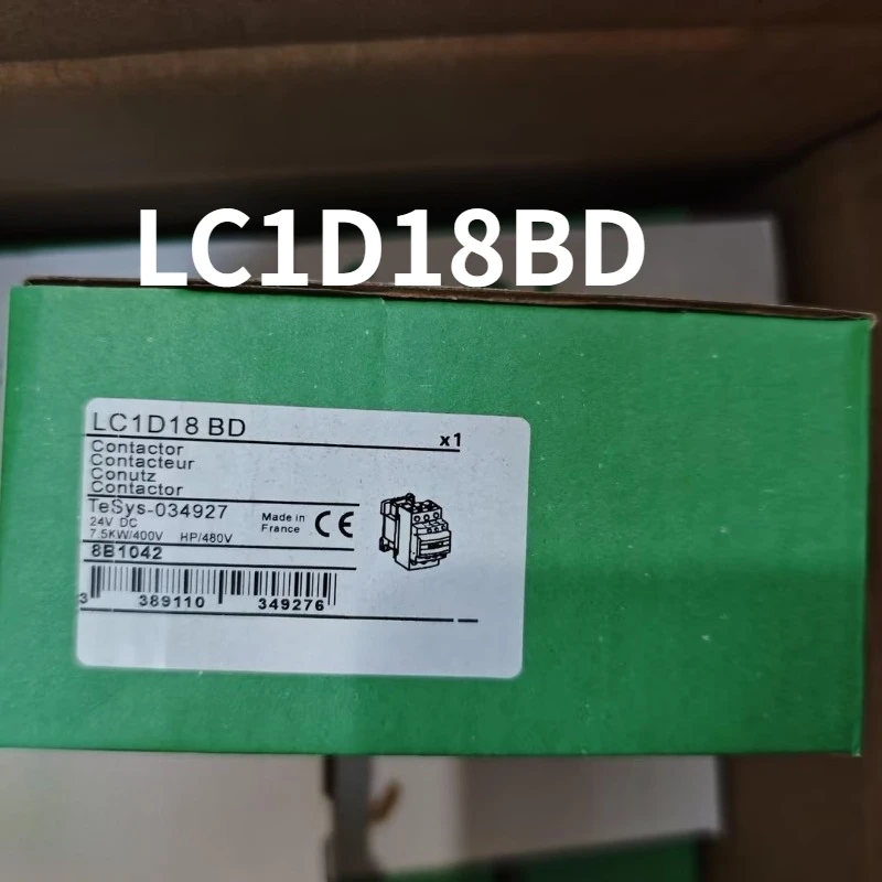 Brand New LC1D18BD DC electric  Contactor 3P 3NO LC1-D18BD 18A 24V DC coil 1pc Fast delivery