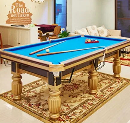 Homey modern style solid wood billiard pool table