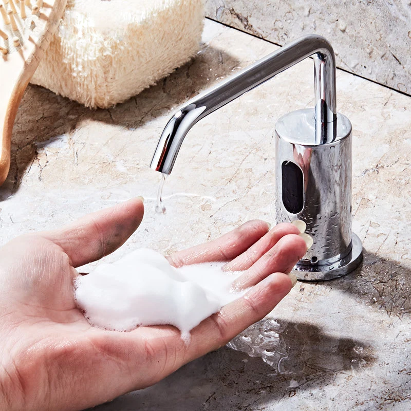 

Home Sink Hand Washer Hotel Desktop Automatic Sensor Soap Dispenser Faucet, Touchless Soap Dispenser for Bathroom