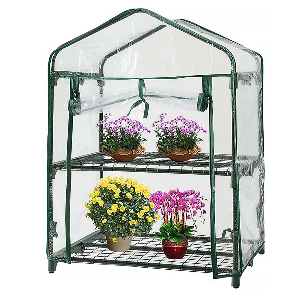New Transparent Garden Warmer Cover PVC Flower and Plant Insulated Warming Shed Greenhouse Warming Sunroom Rainproof Cover