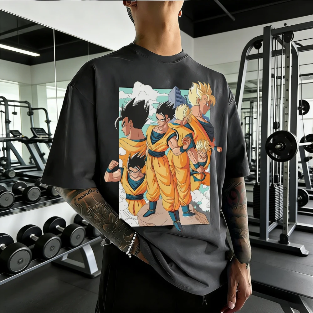 2026 Sommer Bestseller Dragon Ball Anime Muster Familien-Eltern-Kind T-Shirts Hochwertige Casual Tops Harajuku Streetwear Tees