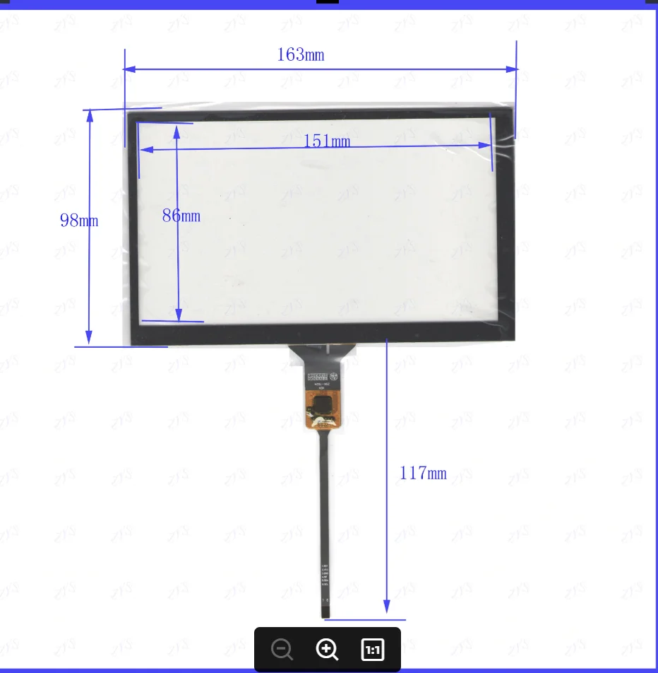 

ZhiYuSun 10PCS/lot ZSK-7024 for car NEW 163mm*98mm capacitive screen for tble compatible 163*98mm GT911 ZSK 7024