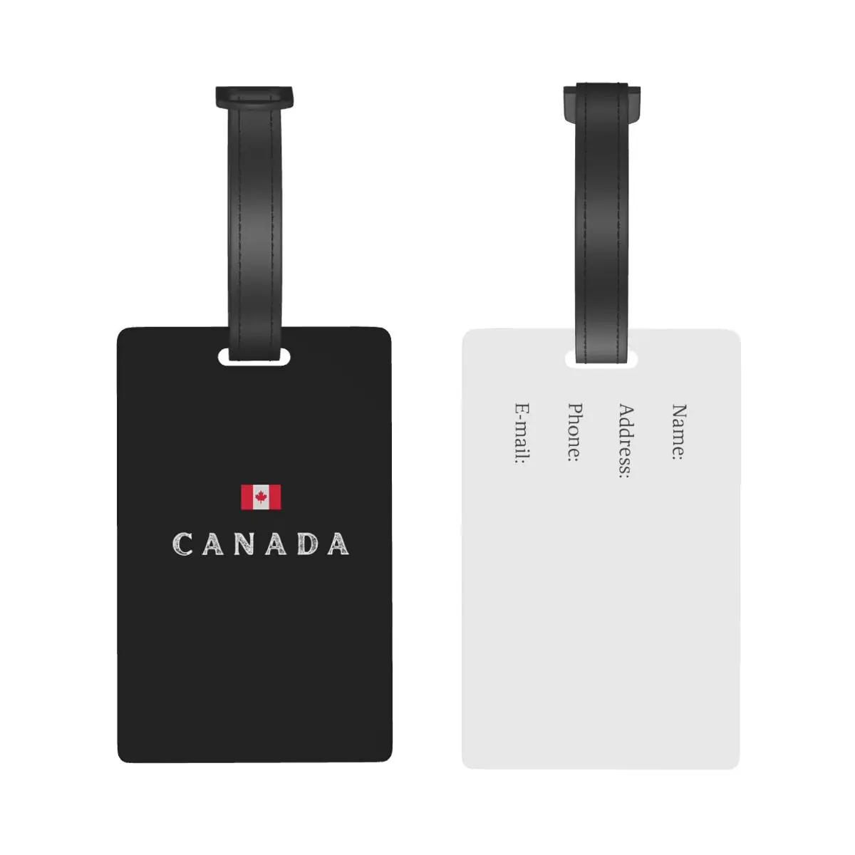 Canada Flag National Culture Luggage Tags Suitcase Accessories Travel Baggage Boarding Tag Portable Label Holder ID Name Address