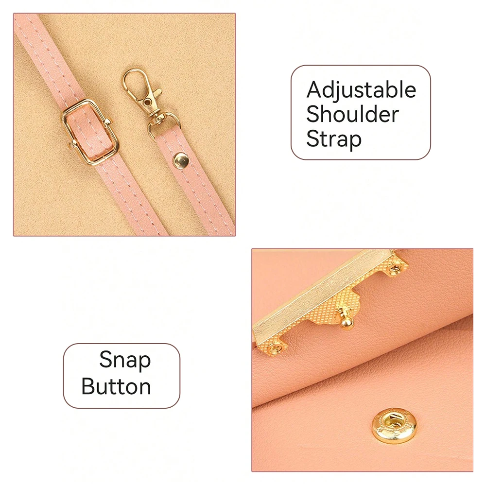 مجنون حقيبة الأزياء شاشة تعمل باللمس قفل الهاتف الخليوي حقيبة المرأة حامل بطاقة الهاتف المحمول حقيبة الكتف Crossbody #6