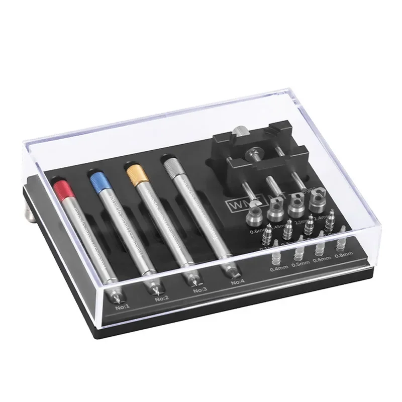 Watch repair tool, needle starter, watch minute hand and second hand needle remover