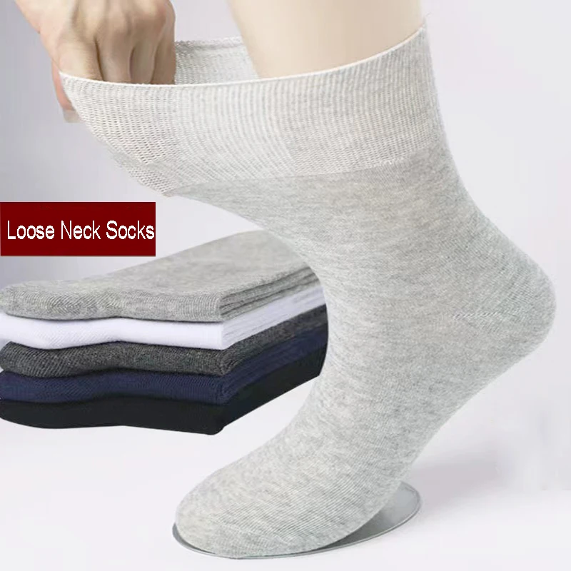 2 Paar Diabetiker-Socken verhindern Krampfadern. Socken für Diabetiker. Hypertensivpatienten. Free Style Bambusfaser-Baumwollmaterial – Detail 4