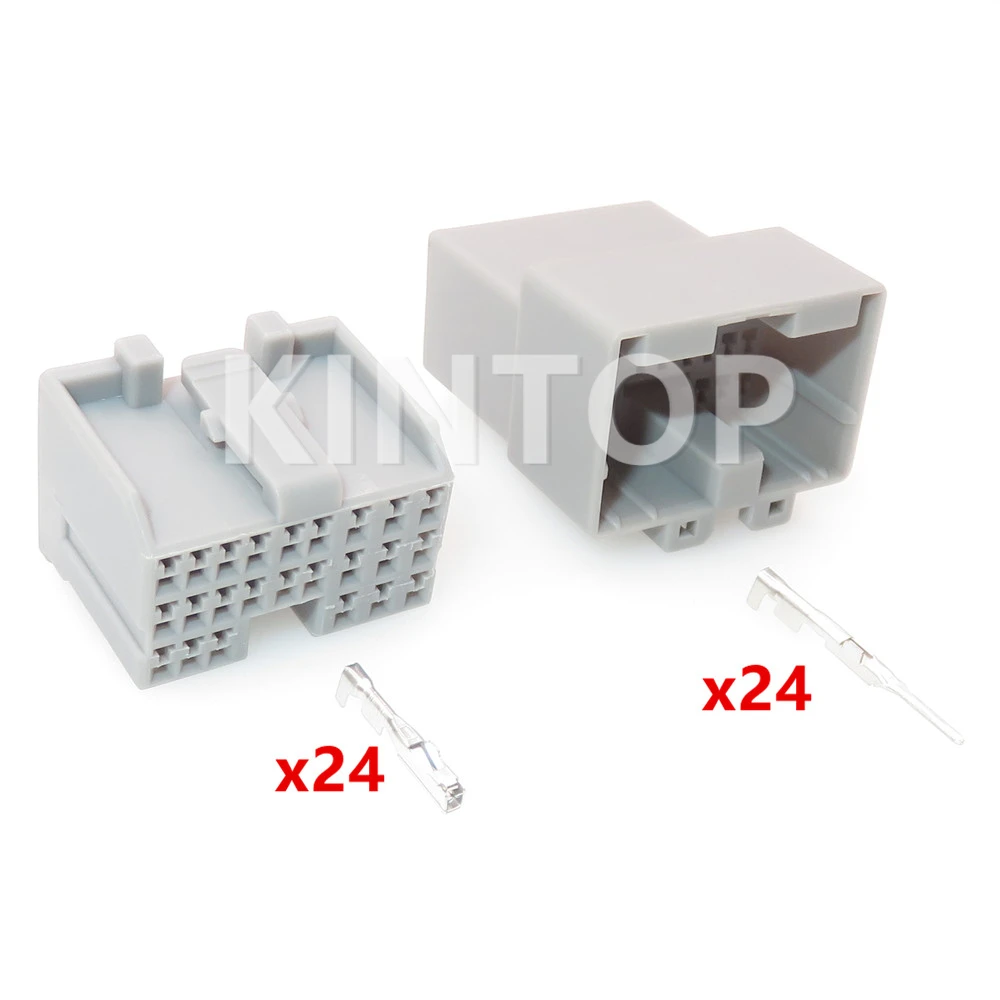 1 Set 24 Pins Car Male Female AC Assembly Docking Unsealed Socket 316372-6 Automobile Engine Gearbox ECU Plug For Ford Mondeo