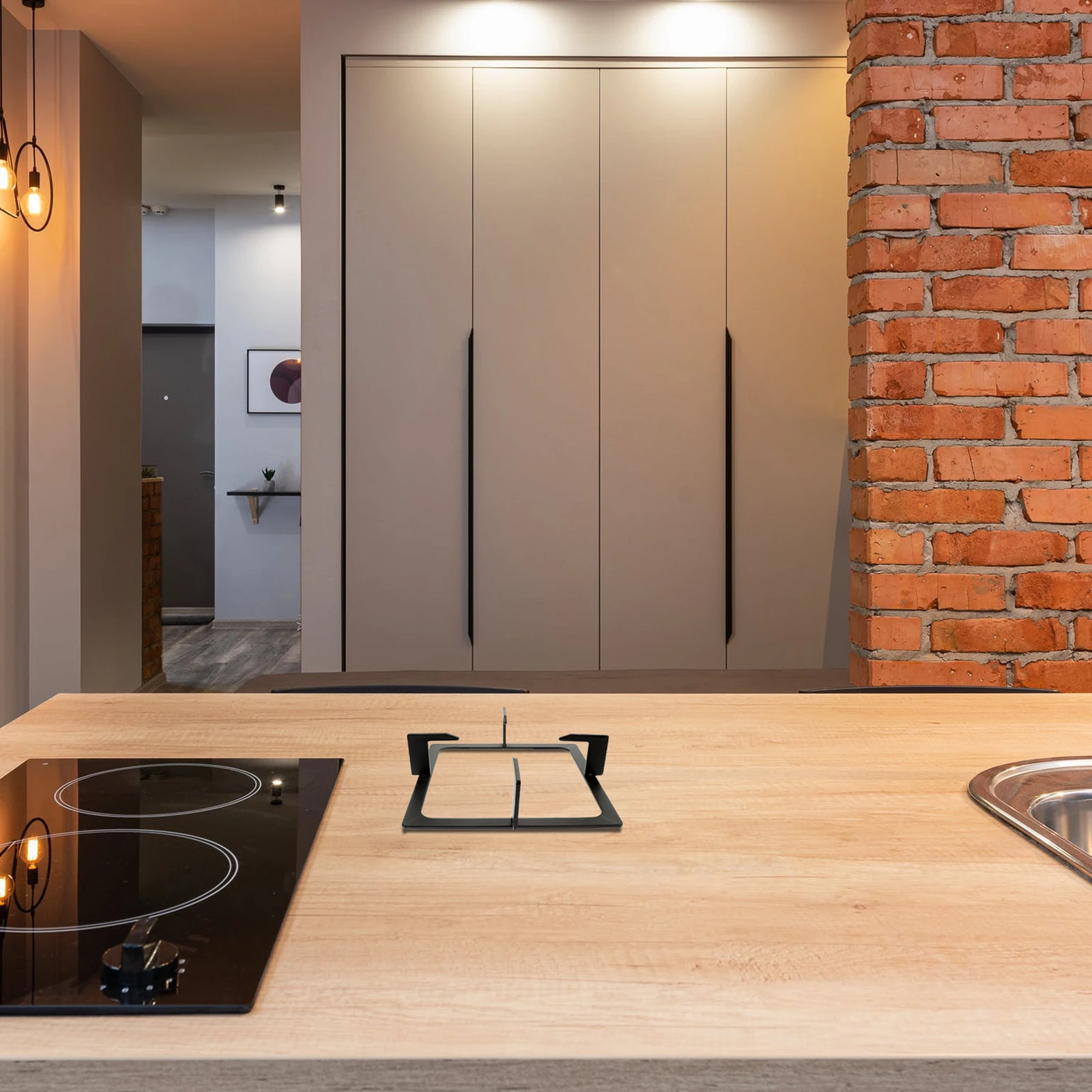 

Square Cast Iron Stove Rack for Gas Cooker Heavy Duty Burner Support Non-Slip Kitchen Supply Easy to Clean Gas Stove Bracket