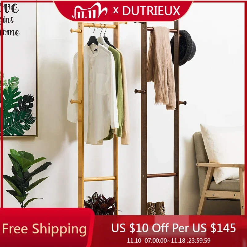 

Rail Hanging Coat Racks Wardrobes Space Saving Storage Clothes Standing Coat Racks Hotel Dress Bedroom Perchero Salon Furniture