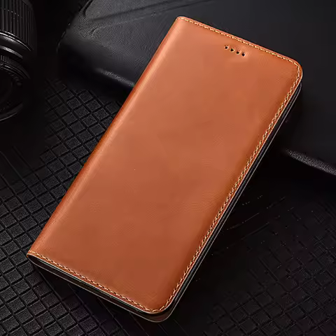 Luxury Genuine Leather Case For Samsung Galaxy A01 Core A02 A20S A03S A22 A32 A42 A52 A75 A82 A90 5G Magnetic Flip Cover Wallet