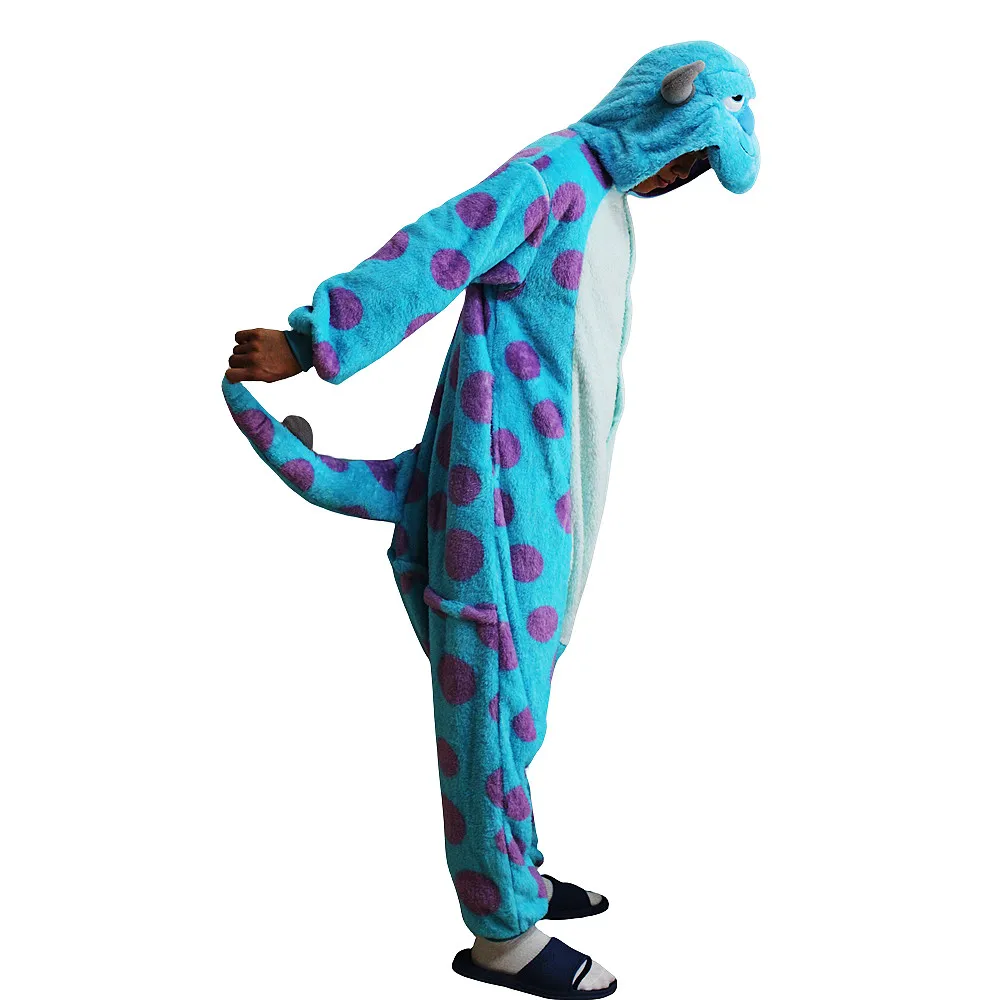 Adult Onesies Sullivan and Mike Monster Kigurumi Cartoon Costumes For Halloween Carnival Party