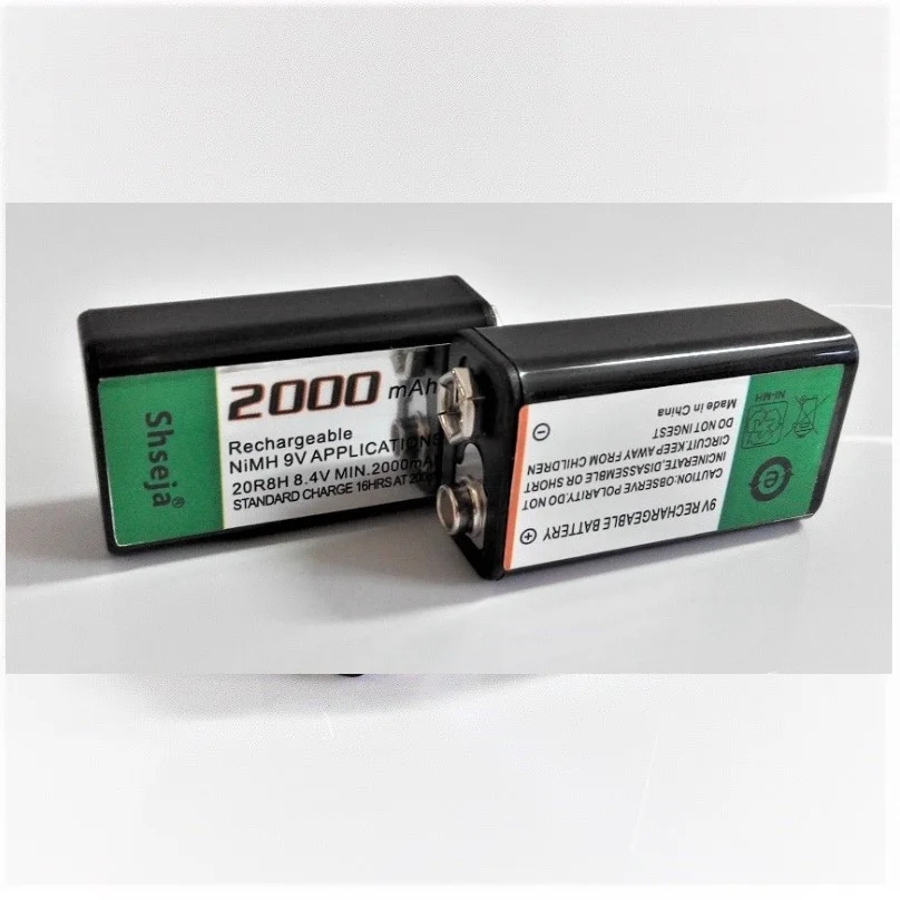 2PCS 9V Nimh Rechar… - image