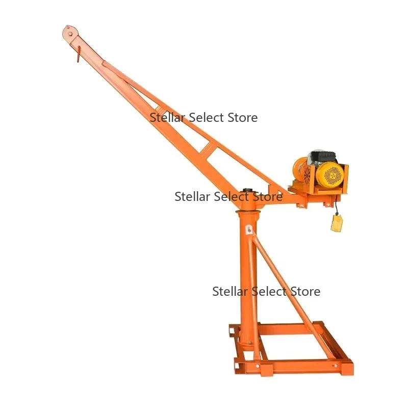Foldable Portable Workshop Crane Square Mobile Tube Outdoor Mini Crane Small Feeding Machine Crane