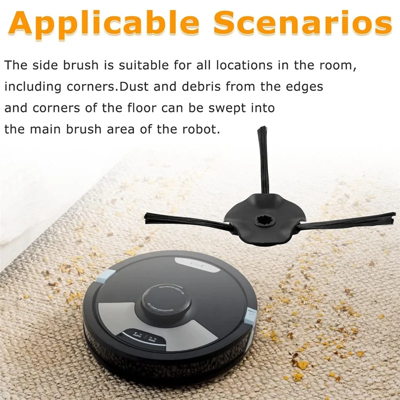 YCOC-8 Pack Spazzole laterali di ricambio per aspirapolvere robot Shark Matrix RV2310, RV2310AE, AV2310, AV2310AE, RV2300