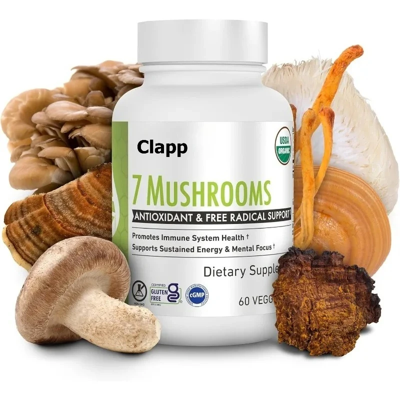 

Organic Mushroom Supplement, Lion's Mane Mushroom, Cordyceps Sinensis, Fire Tail Cordyceps Sinensis, Ganoderma Lucidum