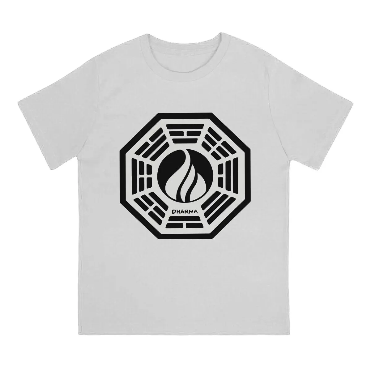 Dharma Initiative Lost TV Show T Shirt Fashion Crewneck TShirt Harajuku Tops Polyester