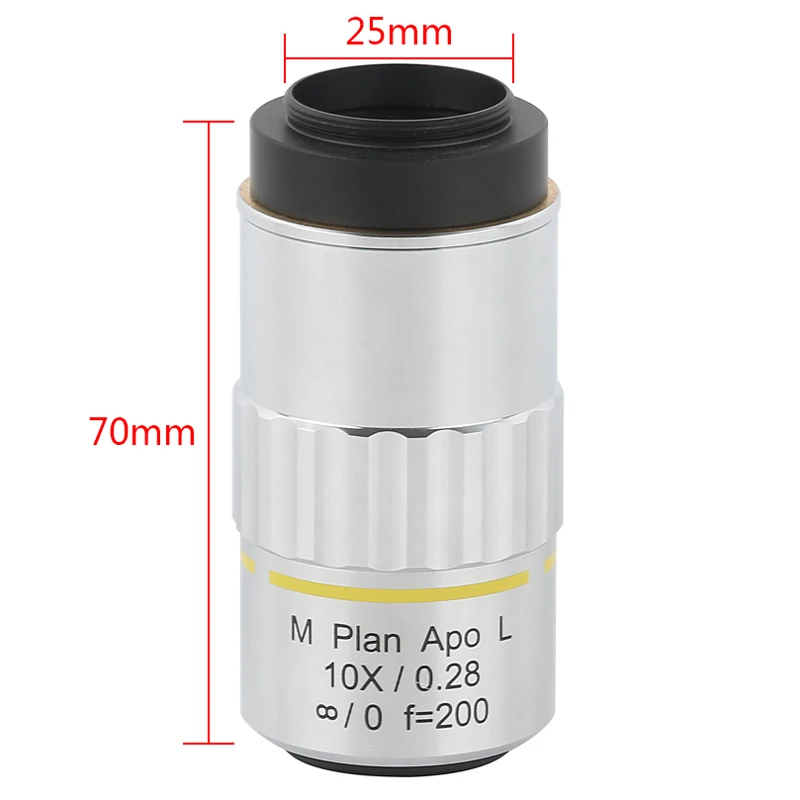 M PLAN Apo L 2X 5X 10X 20X 50X Metallographic Microscope Infinity Fully Composite Achromatic Condition Objective Lens Eyepiece