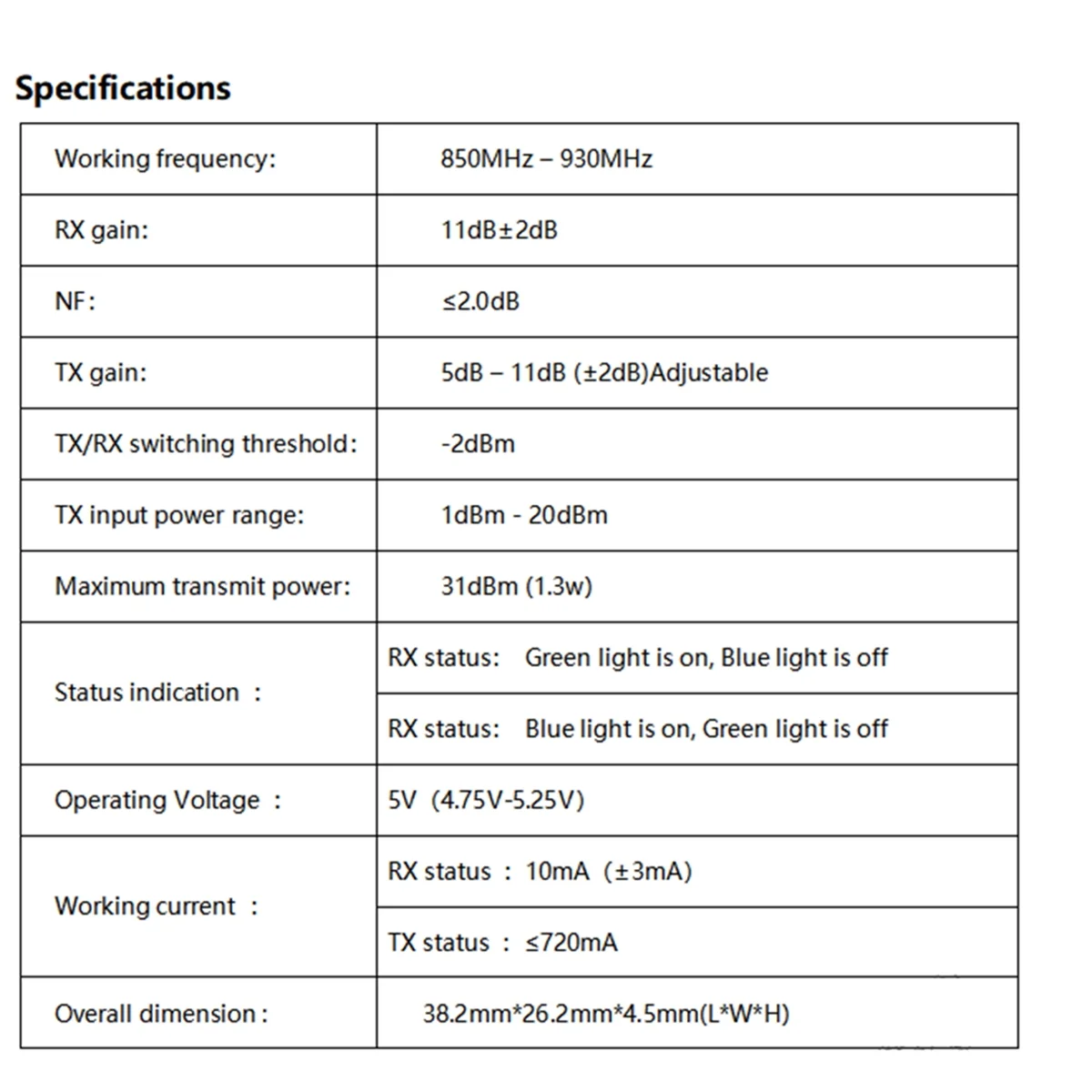 868MHz สําหรับ Lora สัญญาณ Booster ส่งและรับ 2-Way Power Amplifier สัญญาณขยายโมดูล G