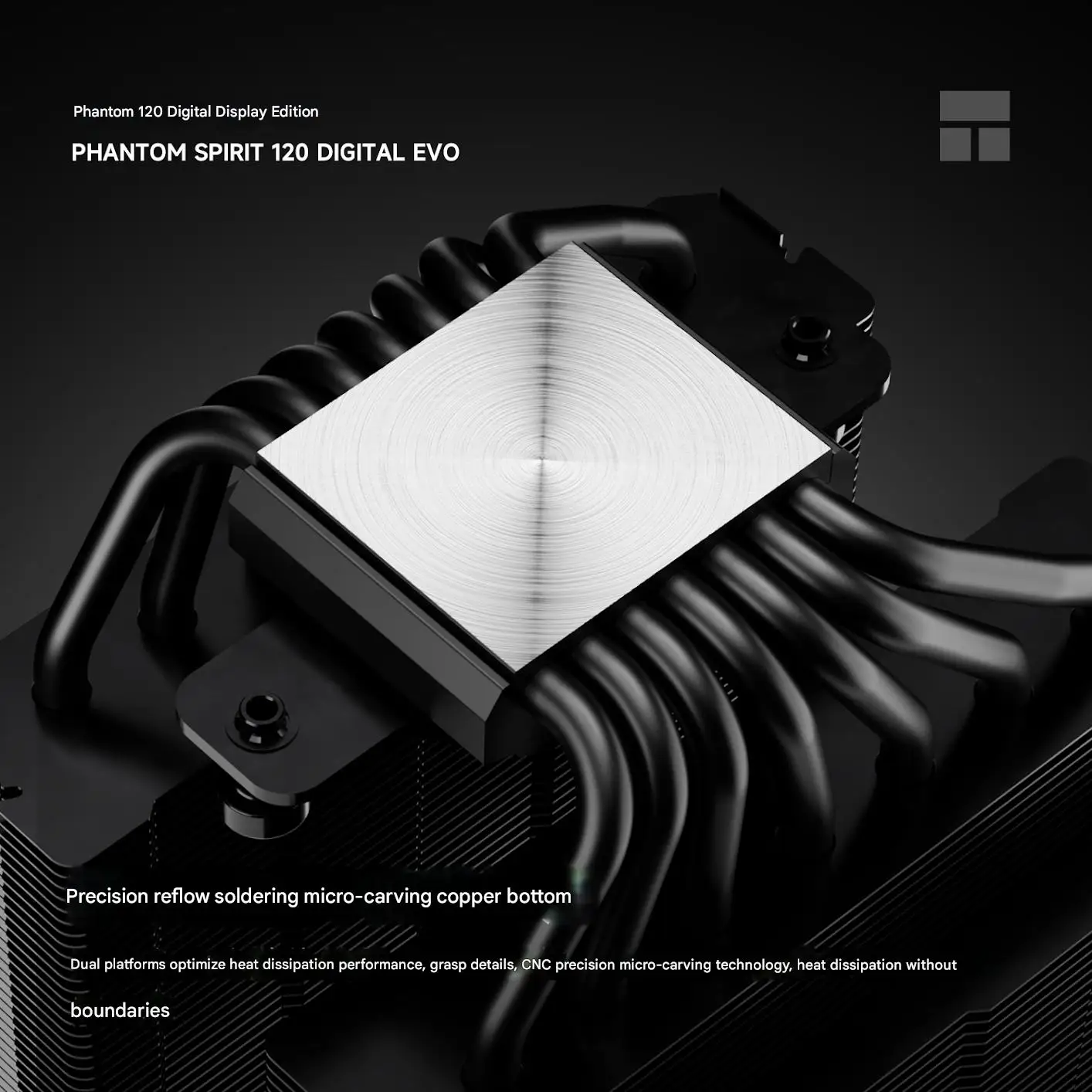 Thermalright Phantom Spirit 120 Digital EVO Refroidisseur de processeur, refroidisseur d'air ARGB pour PC, affichage numérique, compatible avec LGA 1851/1700/1200/AM5/AM4