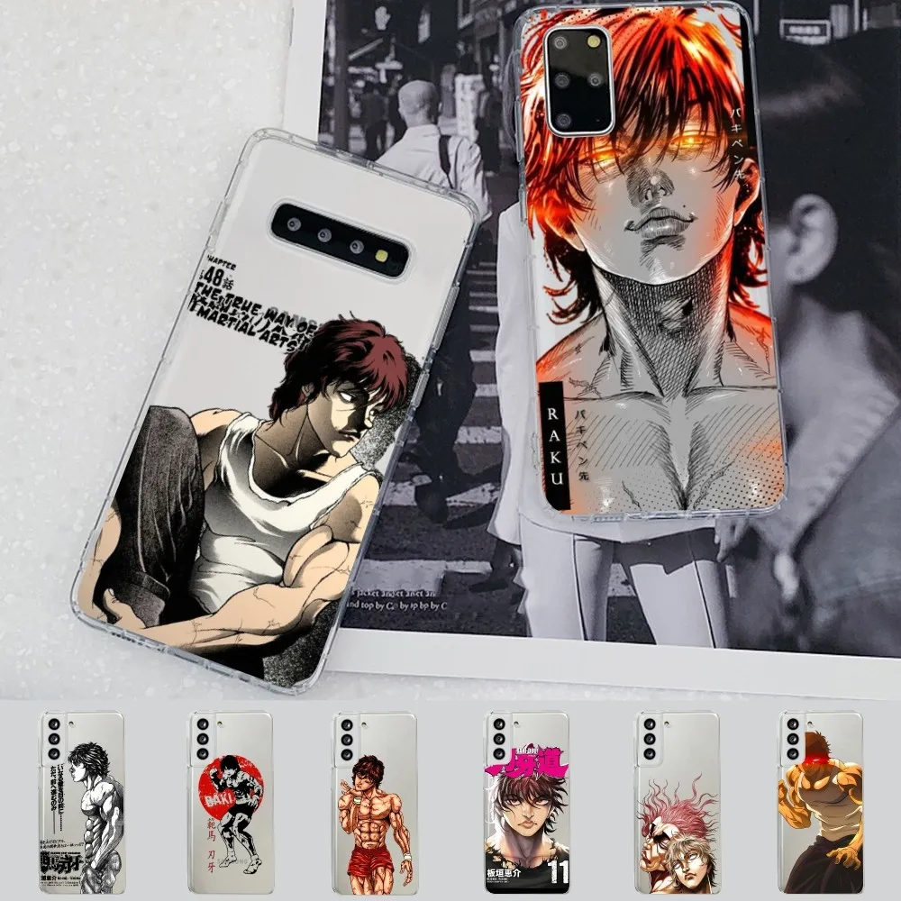 Baki Hanma Manga Phone Case For Samsung S 20 21 22 23 for Redmi Note7 8 9 10 for Huawei P20 30 40 Clear Case