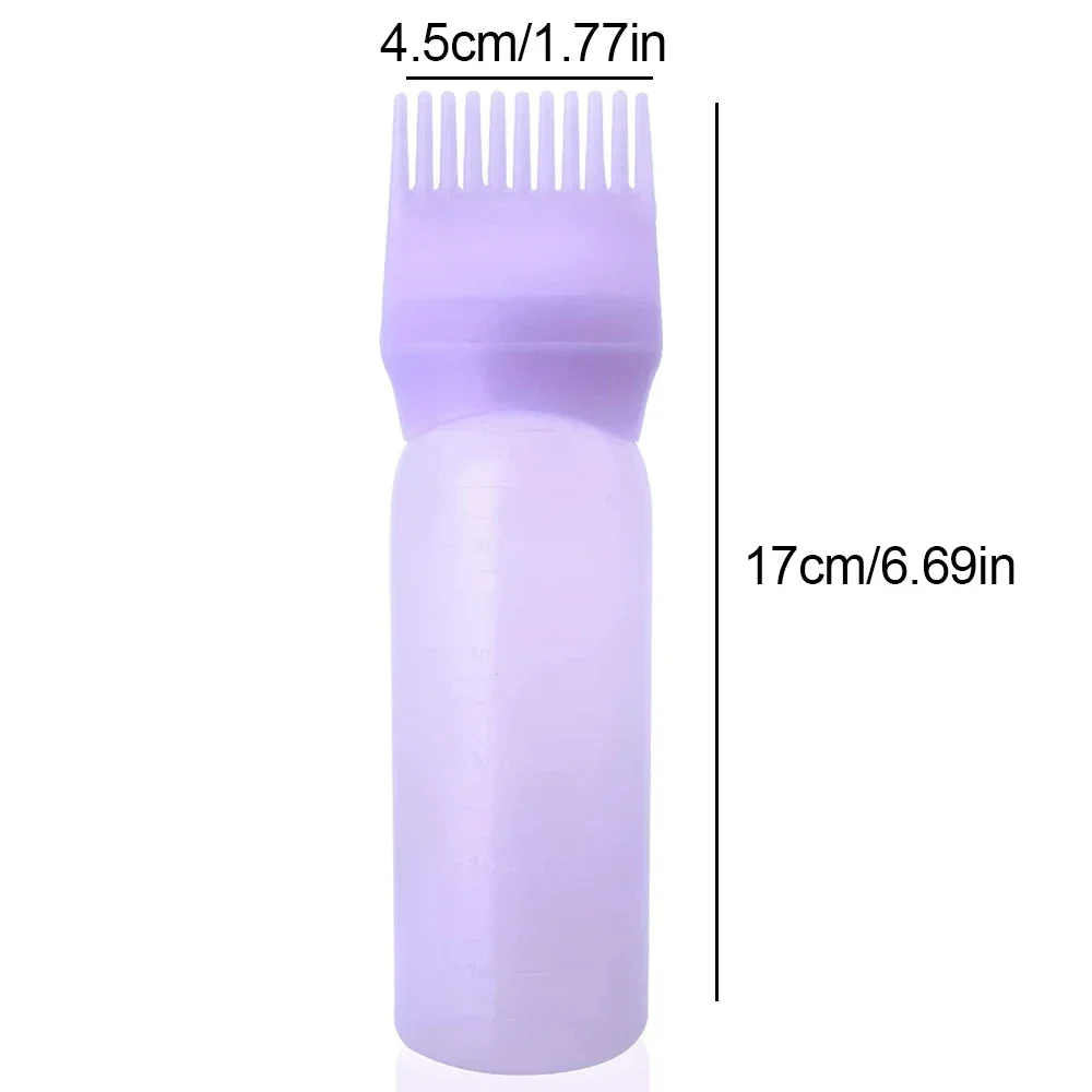 160ml Hair Root Comb Applicator Bottle Dispensing Hair Dye Applicator Comb Brush Salon Hair Coloring Hairdressing Styling Tools