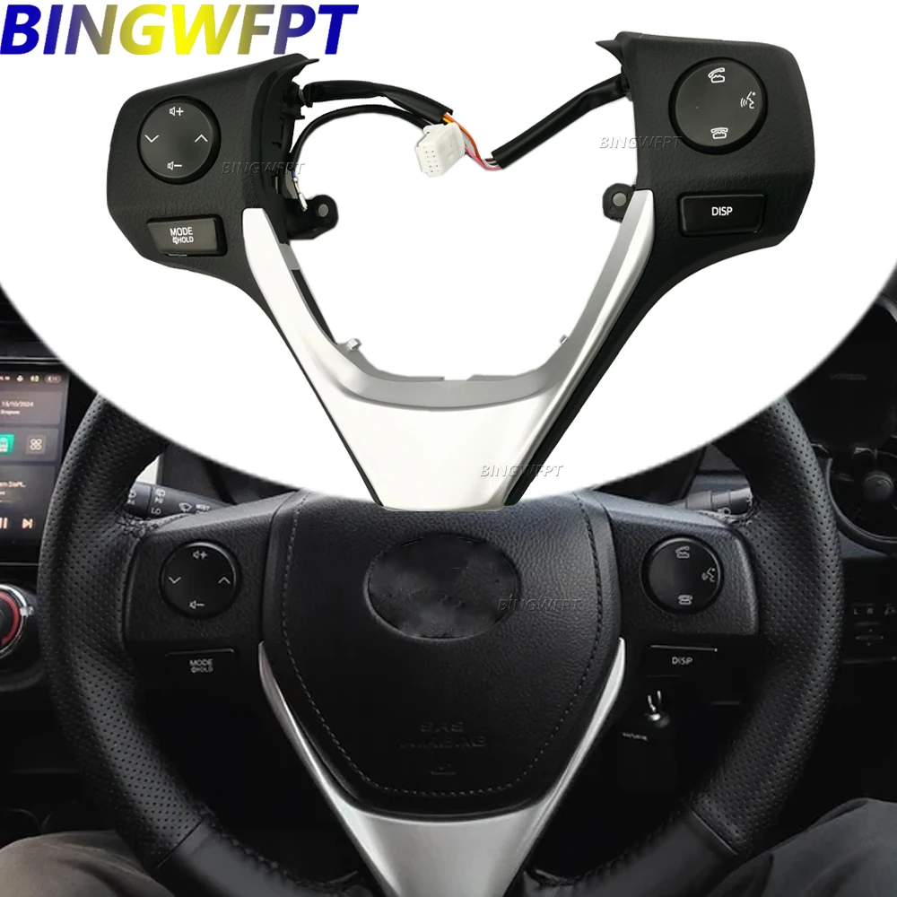 

New Steering Wheel Switch Button For Toyota Corolla 2014-2018 Yaris Vios 2018-2022 84250-02560