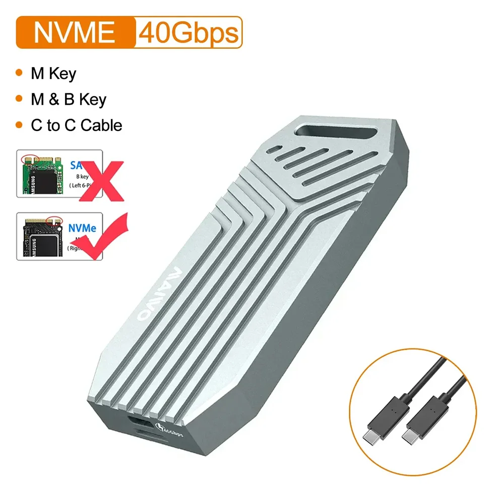 MAIWO USB4 M.2 SSD-hoes 40 Gbps M2 NVMe-hoes Compatibel met Thunderbolt 4/3 USB4.0 Type-C box voor Macbook-laptop en iPhone 15
