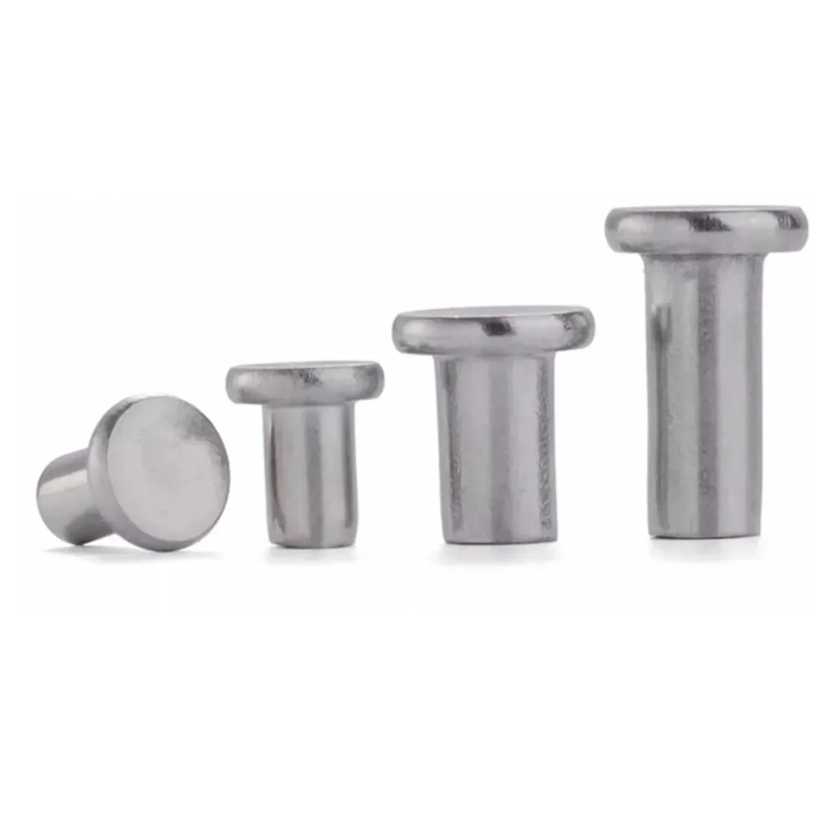 304 Stainless Steel Flat Head Tapping Flat Cap Solid Rivet M2M2.5M3M4M5M6M8