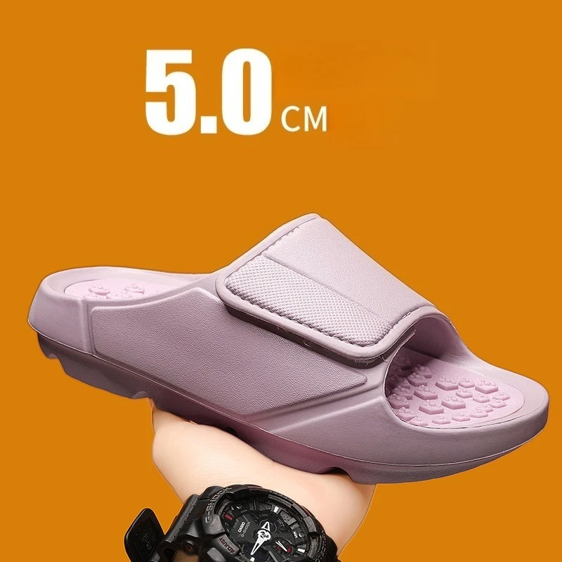 New Summer Men Massage Slippers Sides Indoor Outdoor Sandals Beach Casual Shoes Soft Sole Slides Men Flip-flops Men's Footwear