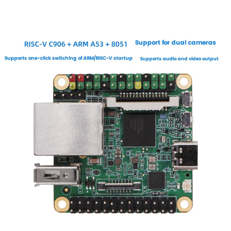 Milk-V Duo S Development Board+Poe-Long-Pin WI-FI 6/BT5+EMMC  RISC-V ARM Support One-Click Switching ARM/RISC-V Startup-N35R