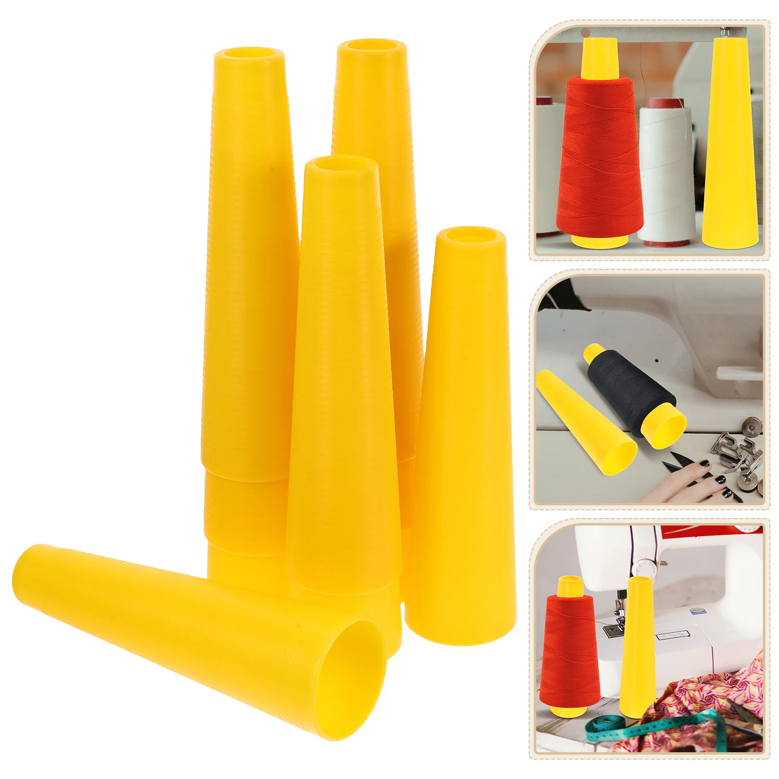 

10pcs Plastic Yarn Cones Tapered 3°30' Fade Resistant For Sewing Knitting Craft Projects Yarn Winding Machine Bobbins Cross