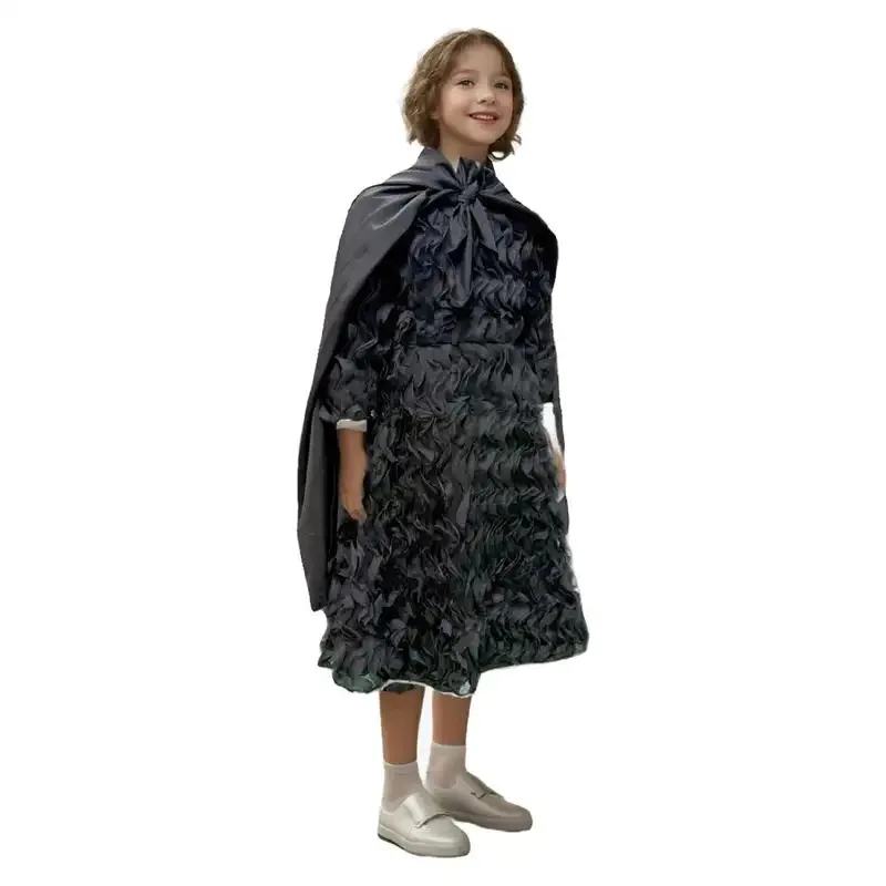 إلفابا الساحرة تأثيري الخيال الفتيات قبعة نظارات الملابس 2024 فيلم Wiked زي تمويه في سن المراهقة 4 إلى 16 سنة ملابس لعب الأدوار