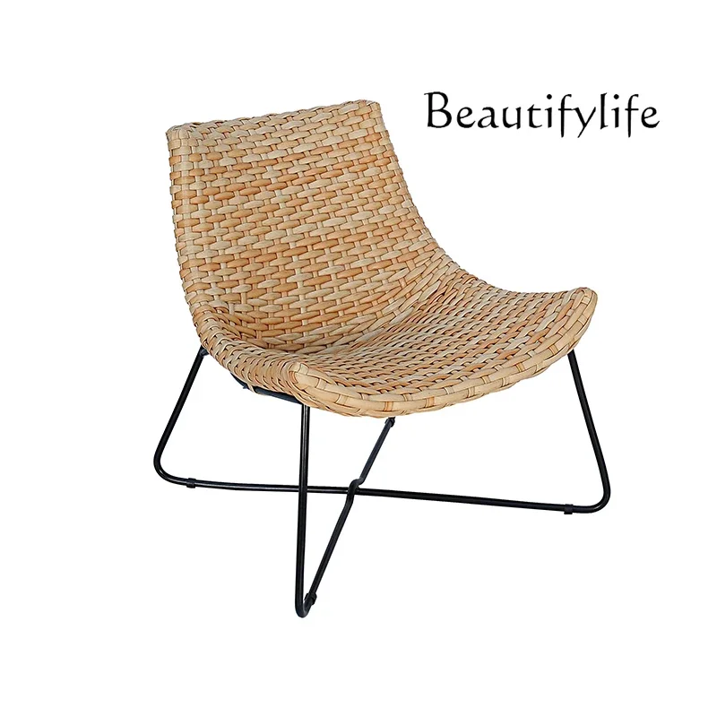 Nordic outdoor sofa casual coffee table courtyard garden rattan rocking chair