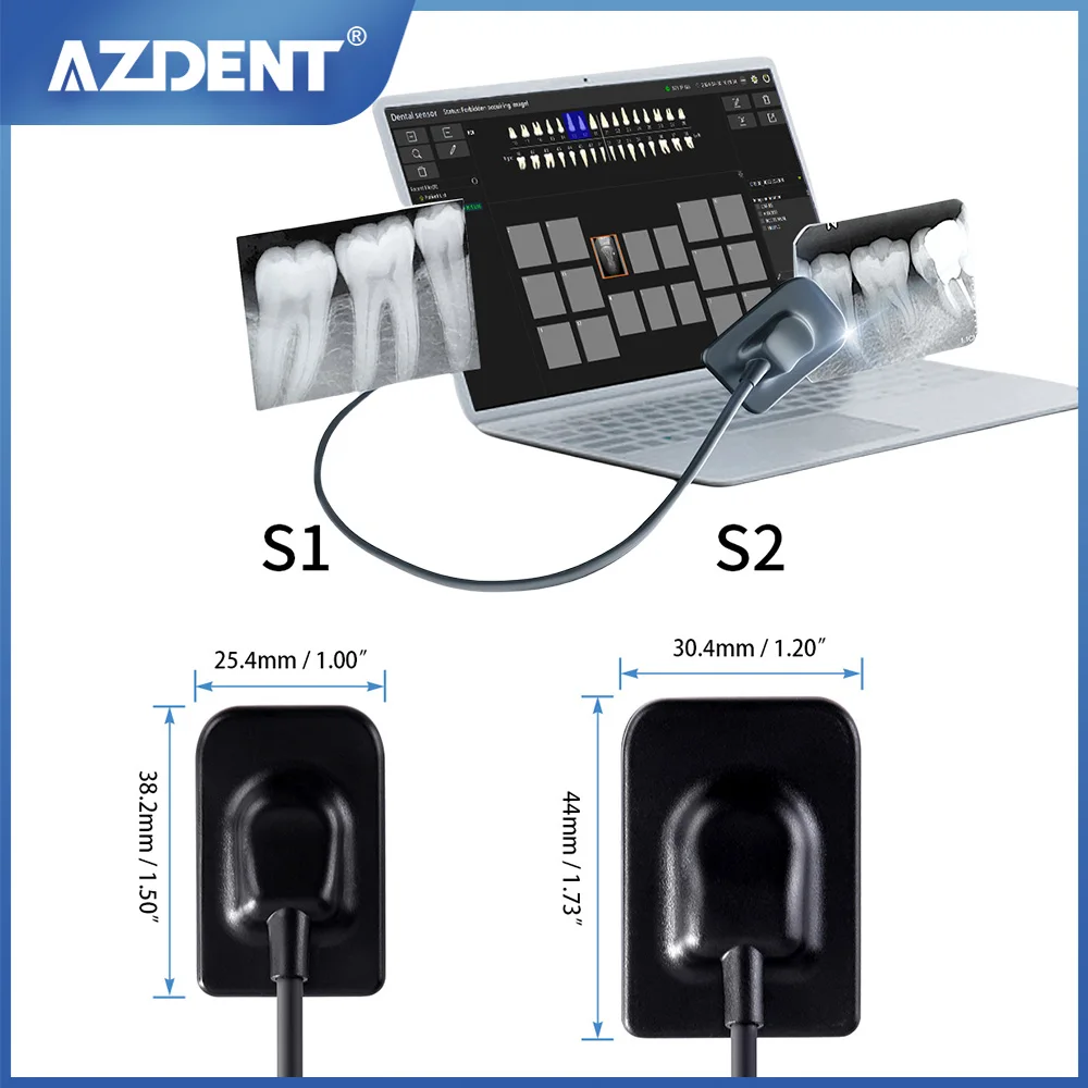

Стоматологический датчик AZDENT, рентгеновский цифровой датчик, внутриротовая цифровая система, HD-изображение, стоматологические инструменты, высококачественный стоматологический рентгеновский датчик