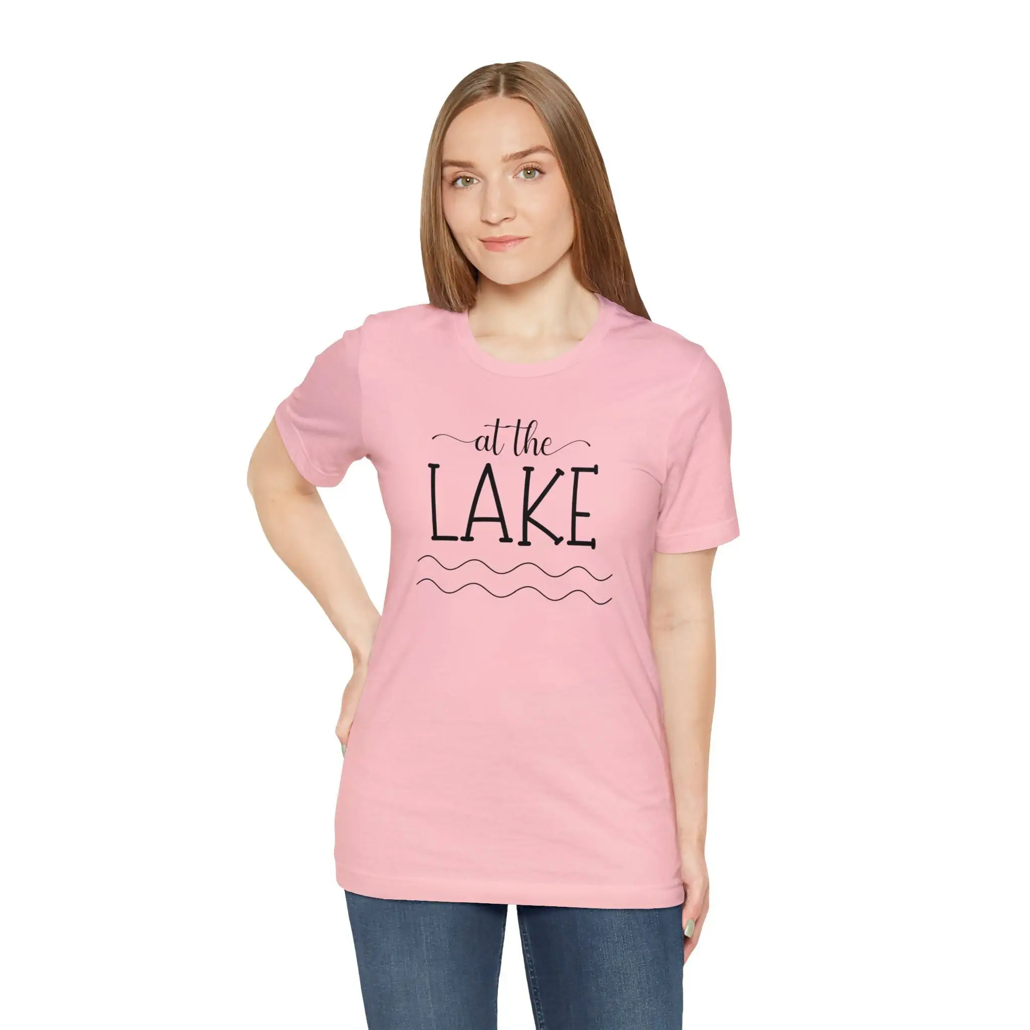 Camiseta de lago Lindos días vibraciones para su cabina sudor día del barco en el viaje Vacay