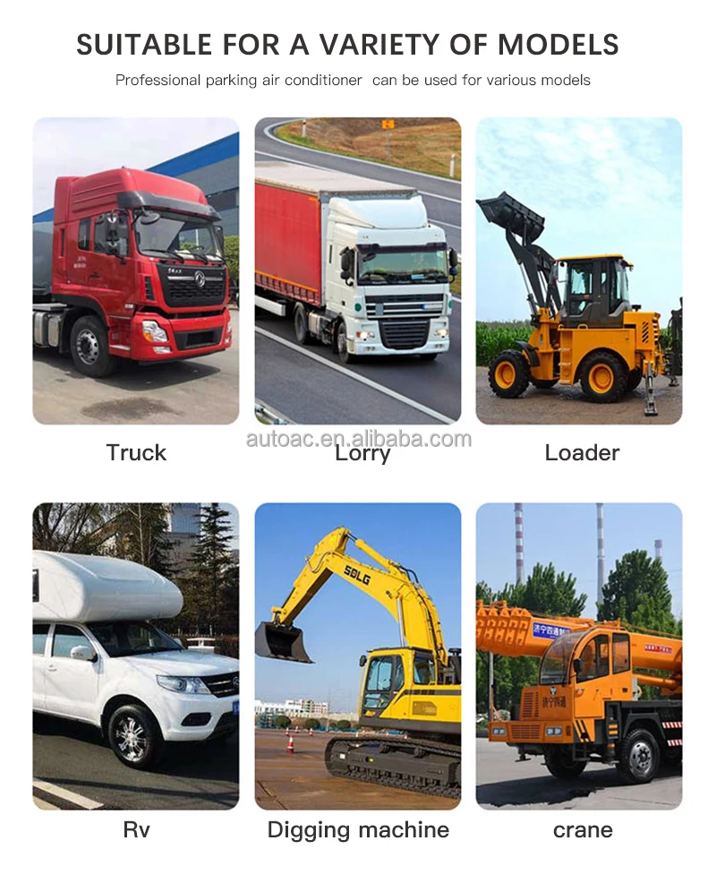 Truck Battery Apu 8000BTU Air Conditioning Systems Truck Rv Air Conditioner 12V 24V Tractor Cab Air Conditioner Parking Cooler