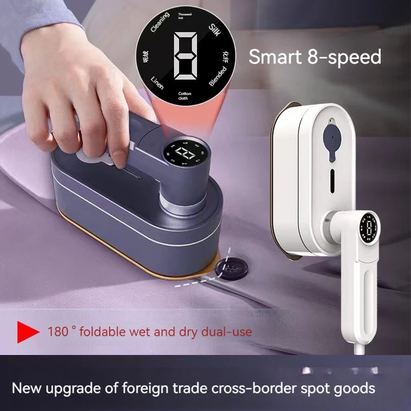 Nuova macchina da stiro digitale portatile per piccola macchina da stiro sospesa domestica, ferro da stiro elettrico a vapore per vestiti, comoda
