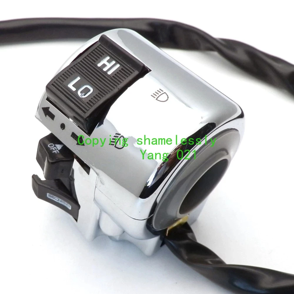 1 Pair Right and Left Side Chrome Plated Control Switch for GY6 Moped Retro Scooter 50cc 125cc 150cc image 3