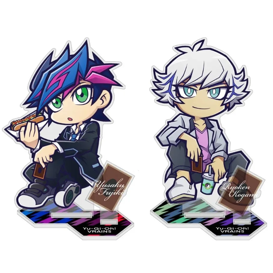 Игра Yu-Gi-Oh! Кукла-фигурка врана, аниме YuGiOh Yusaku Fujiki Ryoken Kogami акриловая модель на подставке, игрушка для косплея, подарок Игра Yu-Gi-Oh! Кукла-фигурка врана, аниме YuGiOh Yusaku Fujiki Ryoken Kogami акриловая модель на подставке, игрушка для косплея, подарок